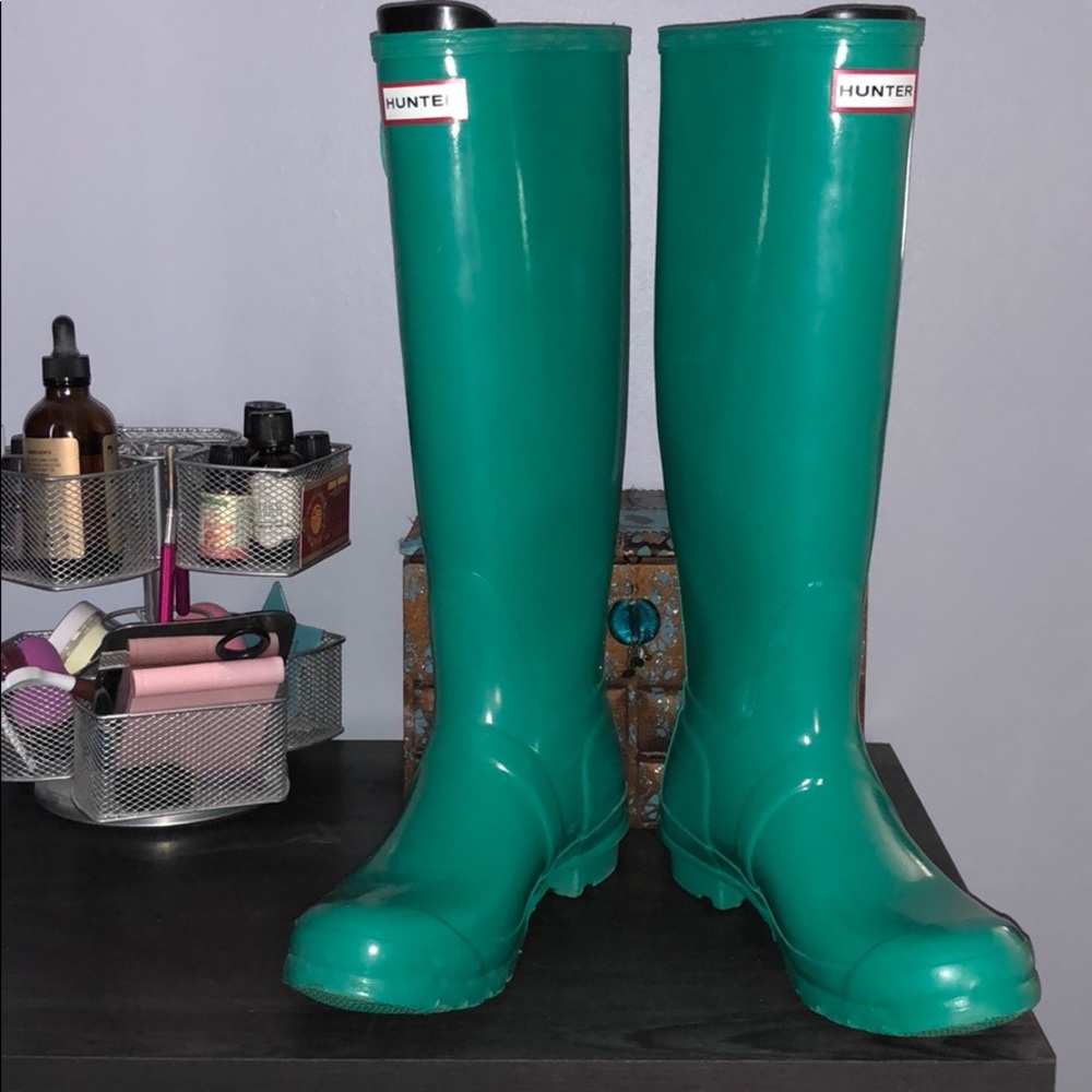 Hunter Original Tall Rain Boot in Jade